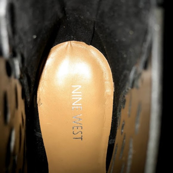 NINE WEST Black Cage Heels - Picture 7 of 7